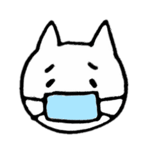 Little white cats sticker #11388292