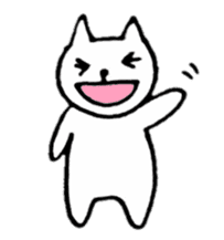 Little white cats sticker #11388296