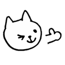 Little white cats sticker #11388297