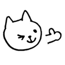 Little white cats sticker #11388297