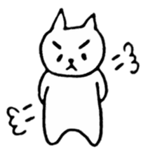 Little white cats sticker #11388298
