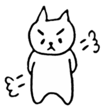 Little white cats sticker #11388298