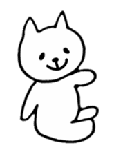 Little white cats sticker #11388299