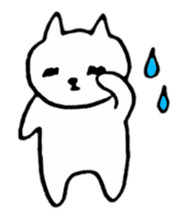 Little white cats sticker #11388301