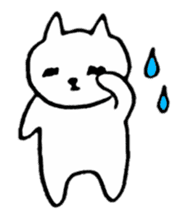 Little white cats sticker #11388301