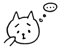 Little white cats sticker #11388302