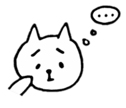 Little white cats sticker #11388302