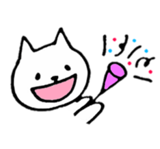 Little white cats sticker #11388304