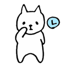 Little white cats sticker #11388306