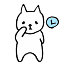 Little white cats sticker #11388306