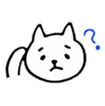 Little white cats sticker #11388307