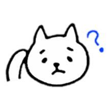 Little white cats sticker #11388307