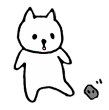 Little white cats sticker #11388308