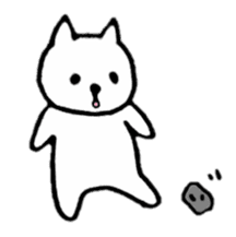Little white cats sticker #11388308