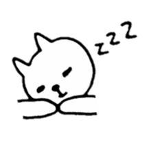 Little white cats sticker #11388309