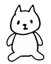 Little white cats sticker #11388310