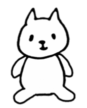 Little white cats sticker #11388310