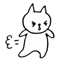 Little white cats sticker #11388311