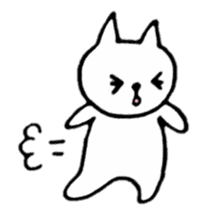 Little white cats sticker #11388311