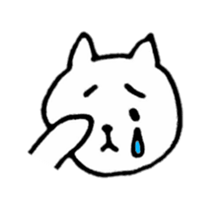 Little white cats sticker #11388312