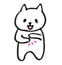 Little white cats sticker #11388313