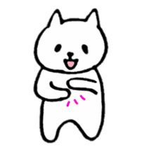 Little white cats sticker #11388313