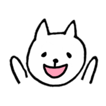 Little white cats sticker #11388320