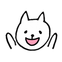 Little white cats sticker #11388320
