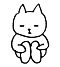 Little white cats sticker #11388321