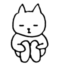 Little white cats sticker #11388321
