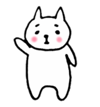 Little white cats sticker #11388322