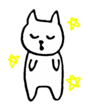 Little white cats sticker #11388323