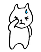 Little white cats sticker #11388325