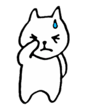 Little white cats sticker #11388325
