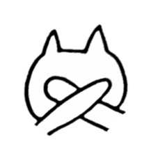 Little white cats sticker #11388326