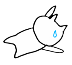 Little white cats sticker #11388327