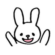 Little white rabbits sticker #11470673