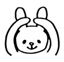 Little white rabbits sticker #11470674