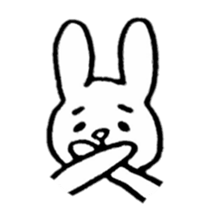 Little white rabbits sticker #11470675