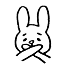 Little white rabbits sticker #11470675