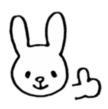 Little white rabbits sticker #11470676