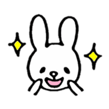 Little white rabbits sticker #11470677