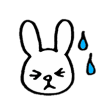 Little white rabbits sticker #11470678