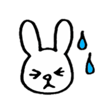 Little white rabbits sticker #11470678