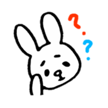 Little white rabbits sticker #11470679