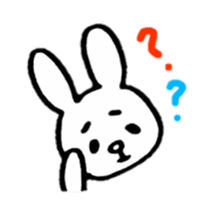 Little white rabbits sticker #11470679