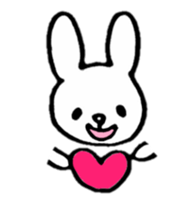 Little white rabbits sticker #11470680