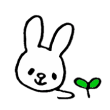 Little white rabbits sticker #11470681