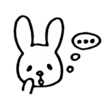 Little white rabbits sticker #11470684