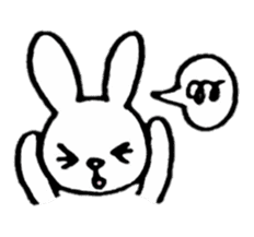 Little white rabbits sticker #11470686